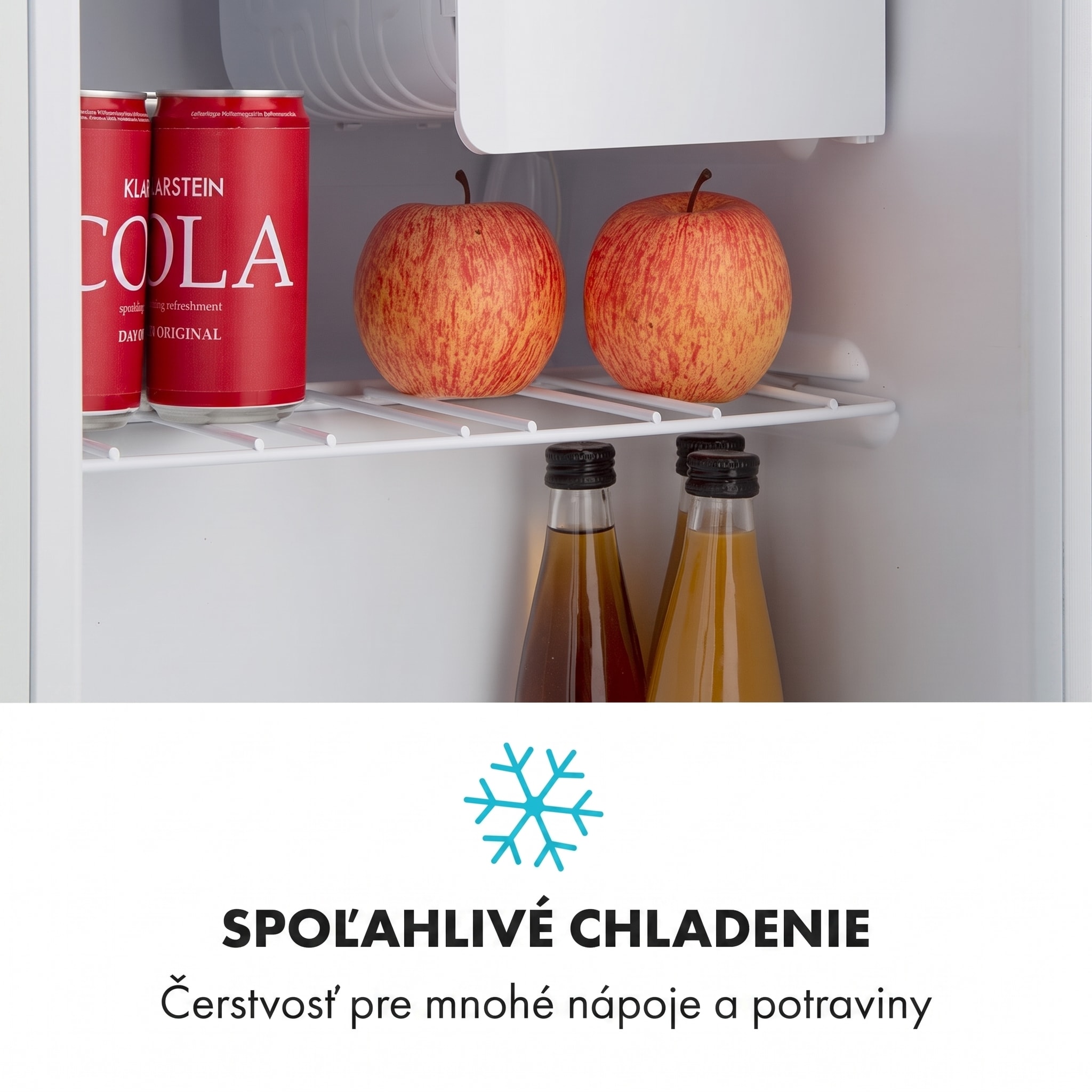 Klarstein Snoopy Eco, mini chladnička, mraziaci priečinok, 41 l, energet. trieda F, 39 dB, čierna – Obrázok 3