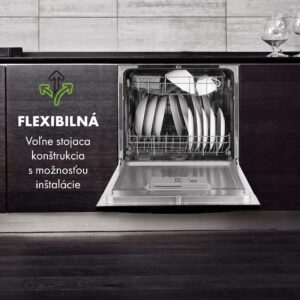 Klarstein Amazonia 8 Neo, stolná umývačka riadu, 8 programov, LED displej, čierna