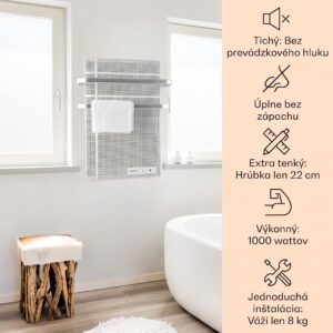 Klarstein Hot Spot Wave, infračervený orievač, 51 x 80 cm, 1000 W, 20 m², bezstupňovo regulovateľný výkon, IP24, hliník