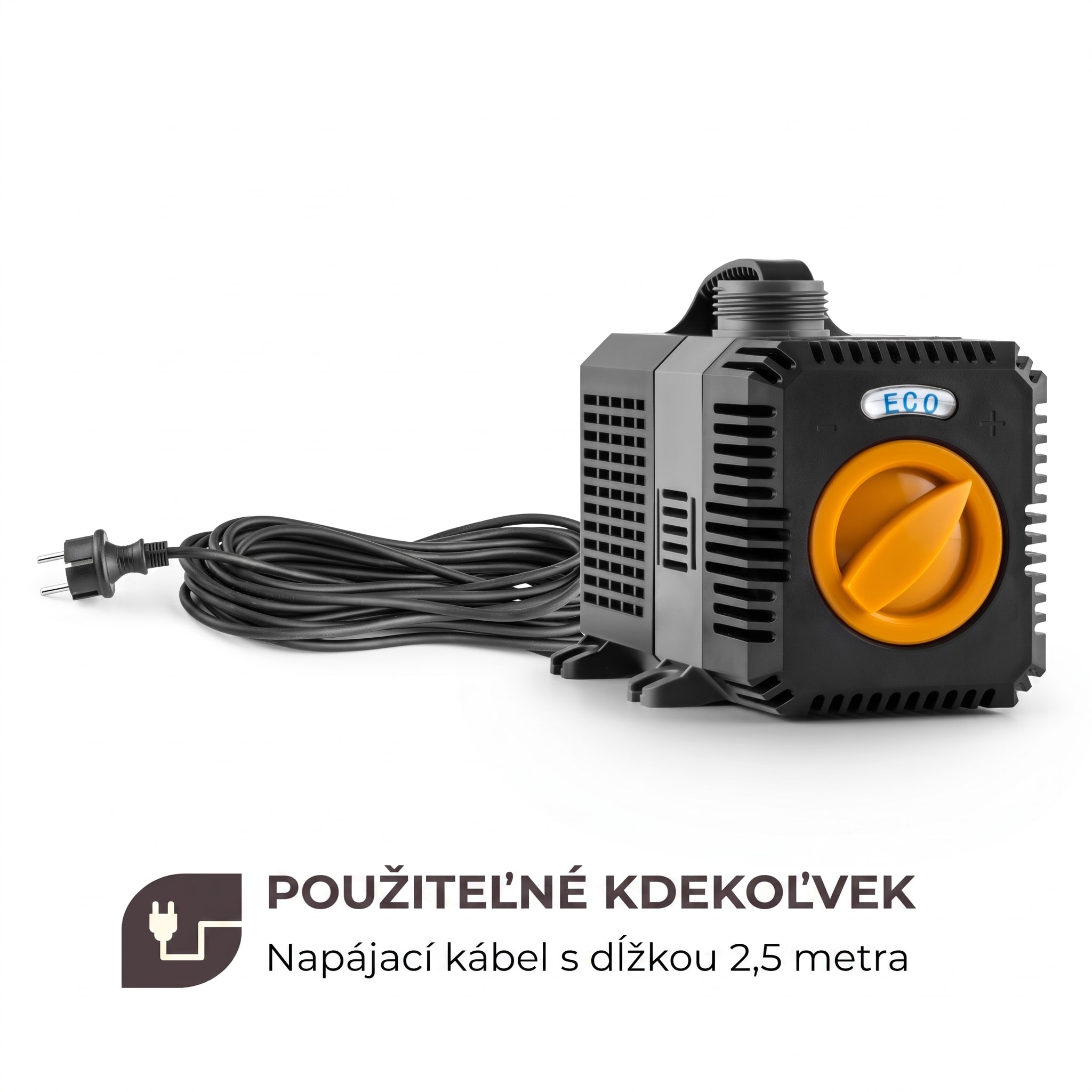 Waldbeck Lagoon 5200 jazierková pumpa 5 200 l/h EcoSave: 40 W, výtlak 4,8 m – Obrázok 2