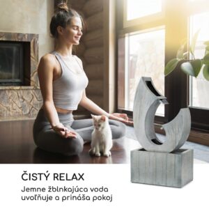 Blumfeldt Trumpet Flow, záhradná fontána, 8 W, pozinkovaný kov, LEDky