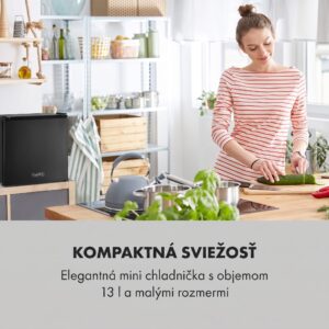 Klarstein Secret Cool, mini chladnička, minibar, 13 l, energet. trieda G, čierna