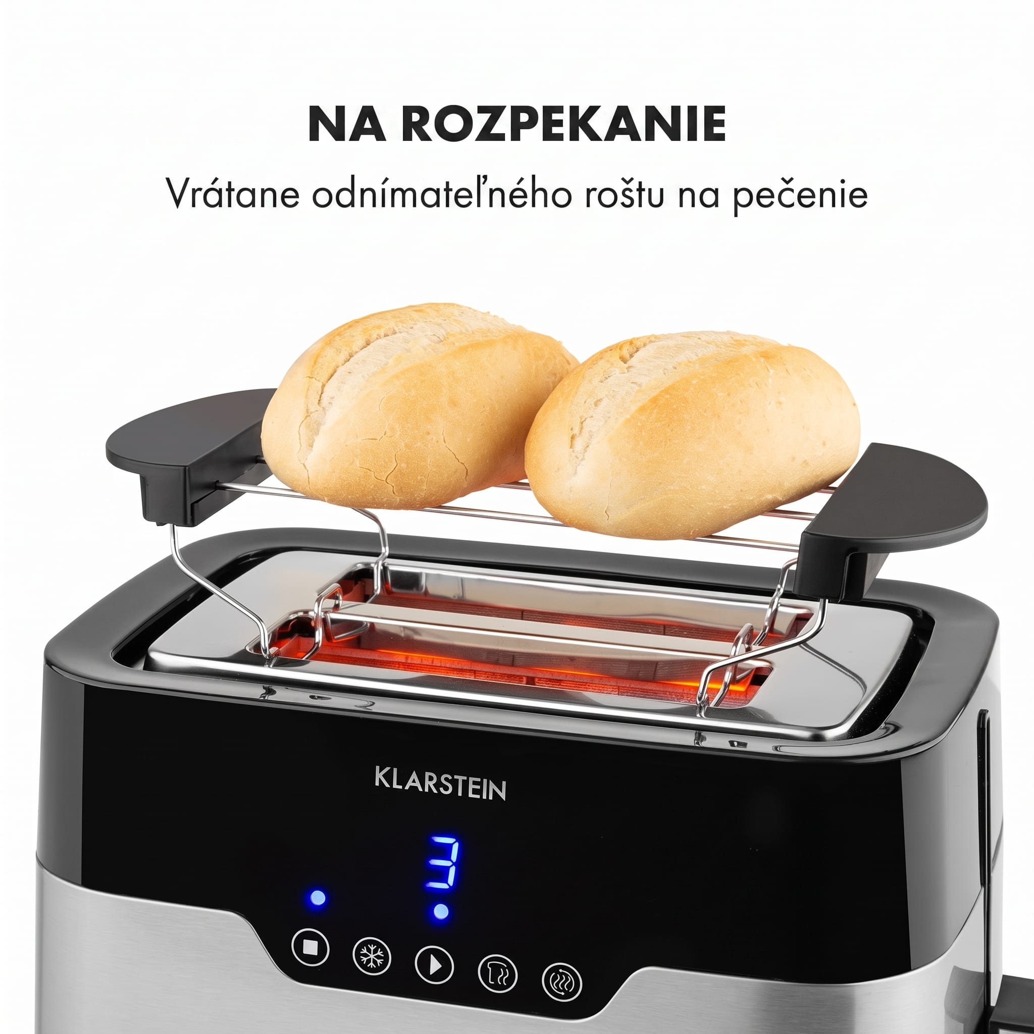 Klarstein Arabica hriankovač 920W LED displej dotykové ovládanie nerez – Obrázok 4