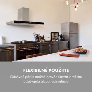 Klarstein Darya, digestor, 90 cm, 310 m³/h, nehrdzavejúca oceľ, strieborný