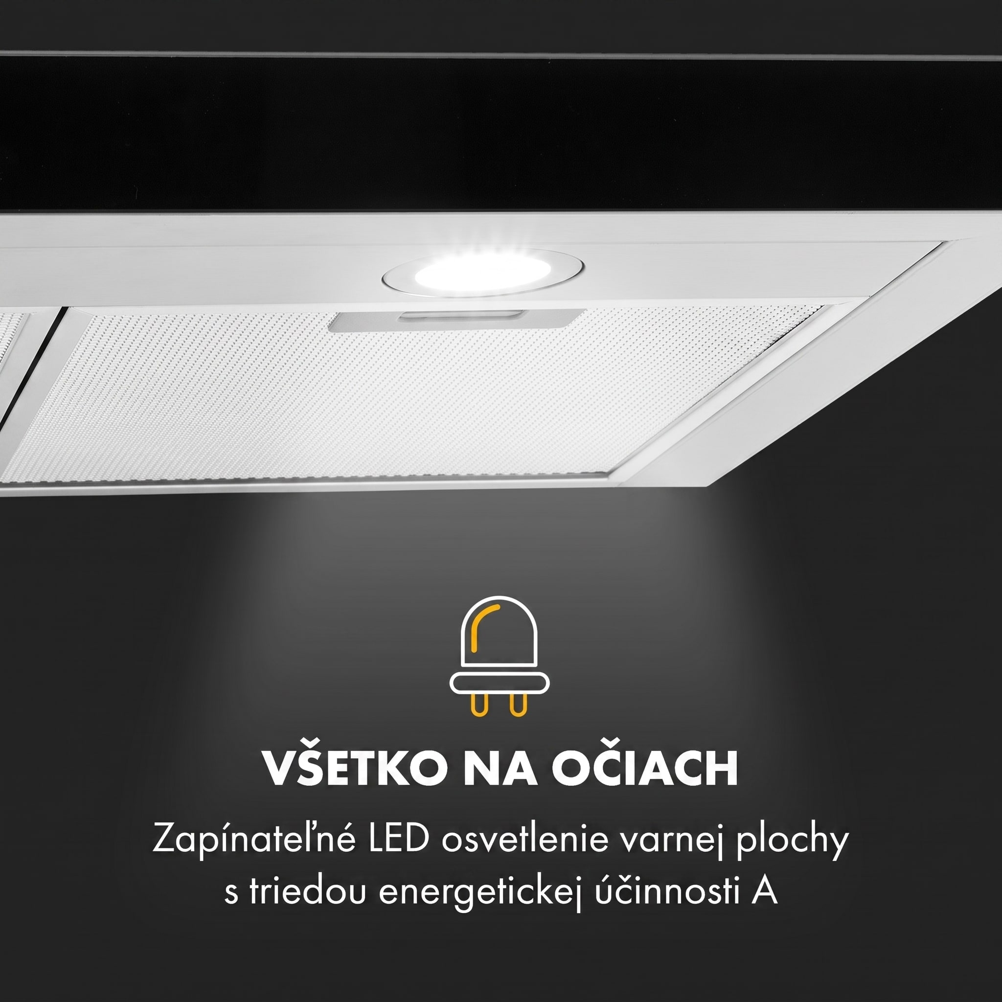 Klarstein Darya, digestor, 90 cm, 310 m³/h, nehrdzavejúca oceľ, strieborný – Obrázok 4