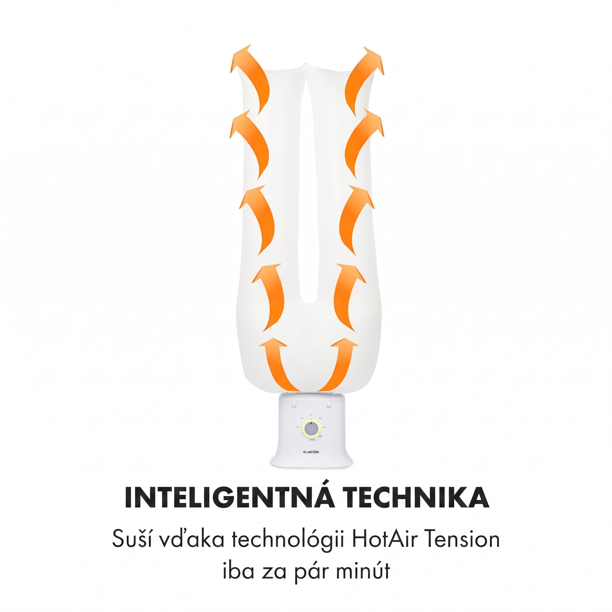 Klarstein ShirtButler Deluxe automatický sušiaci a žehliaci prístroj 1250 W – Obrázok 2