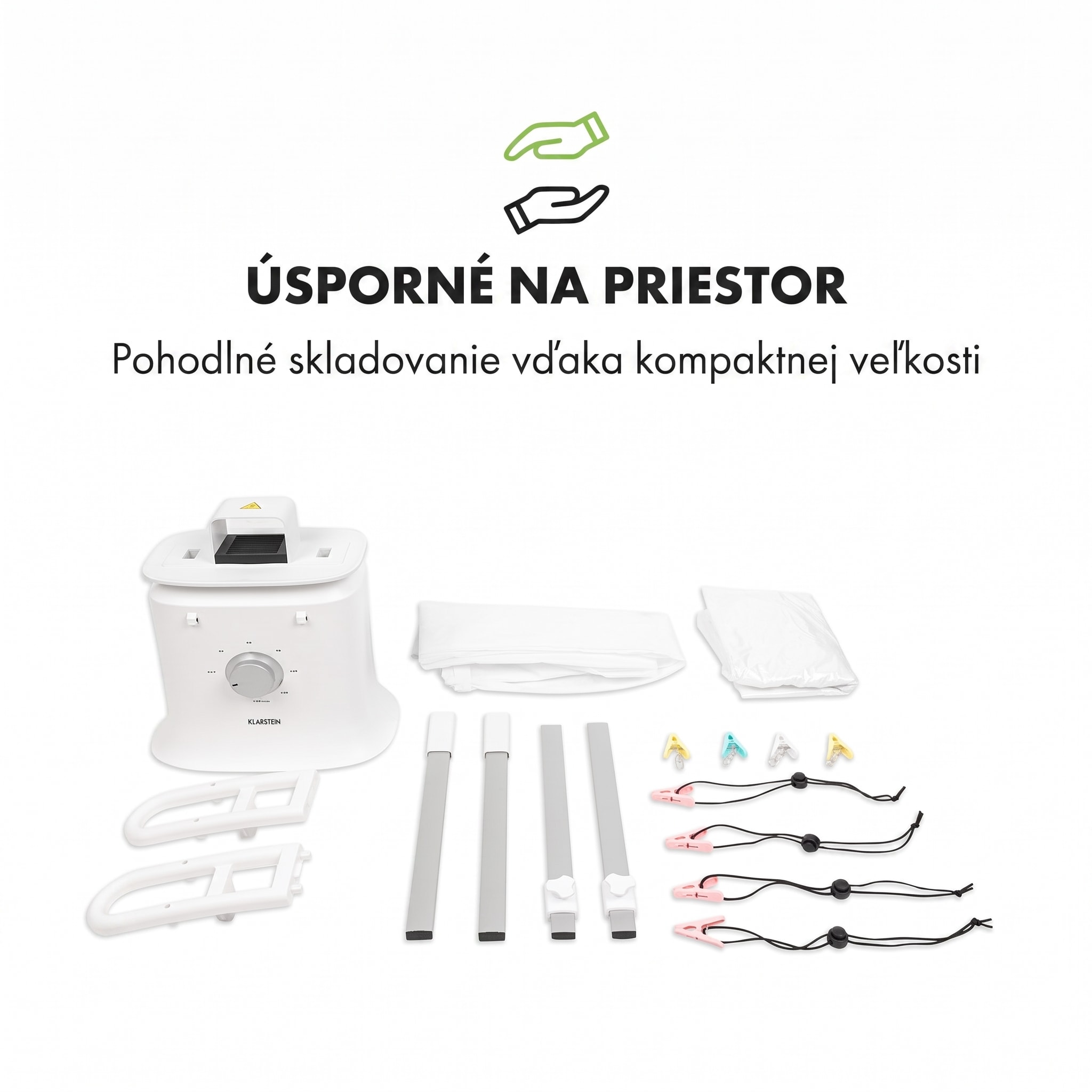 Klarstein ShirtButler Deluxe automatický sušiaci a žehliaci prístroj 1250 W – Obrázok 4