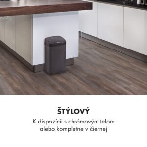 Klarstein Cleansmann, kôš na odpadky, senzor, 30 litrov, na odpadkové vrecia, ABS, čierny