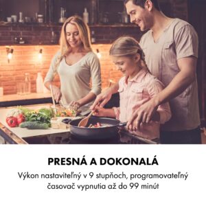 Klarstein Delicatessa 3 Flex, indukčná varná doska, 6600 W, 3 zóny, sklokeramika, čierna