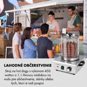 Klarstein Wurstfabrik 450 Hot Dog výrobník 450W 5L 30-100°C sklo nerezová oceľ