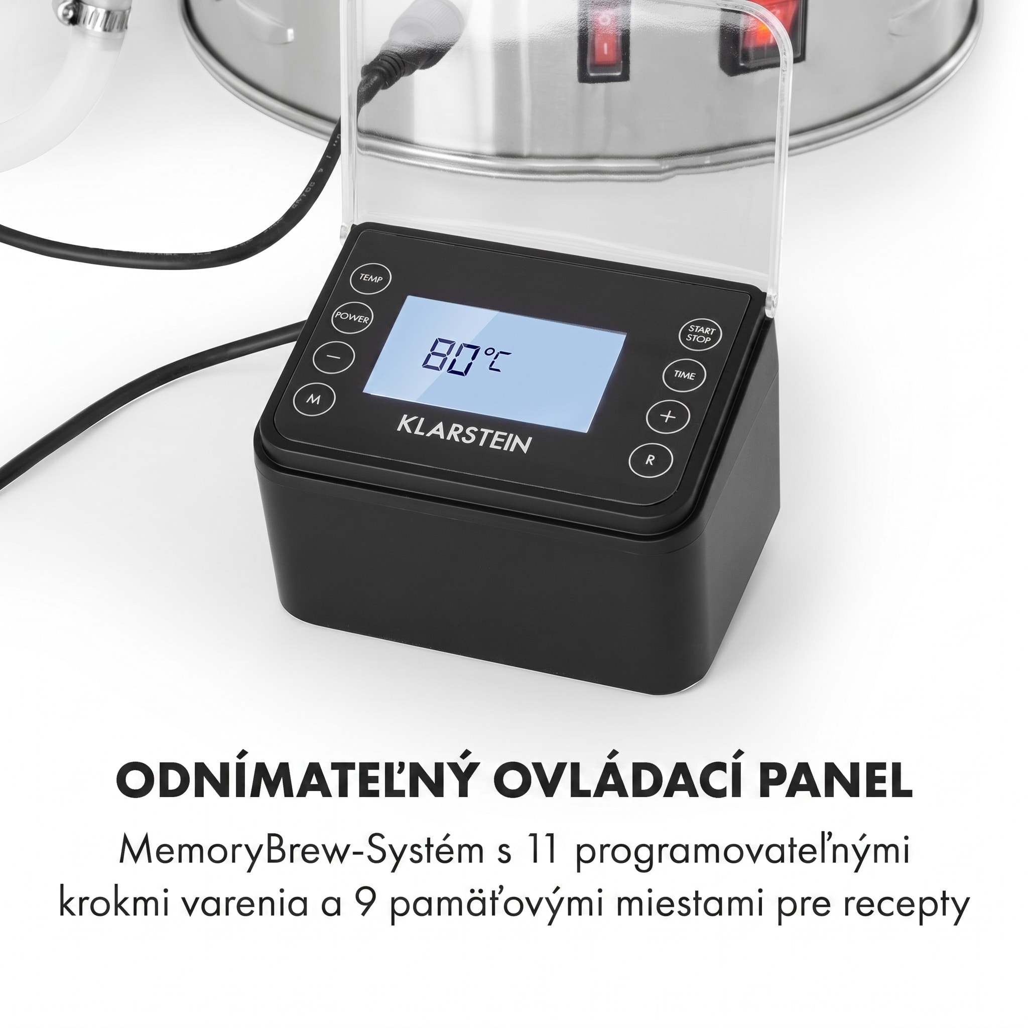 Klarstein Brauheld Pro, sladový kotol, 30 l, 2500 W, 30 – 100 °C, obehové čerpadlo, nehrdzavejúca oceľ – Obrázok 2