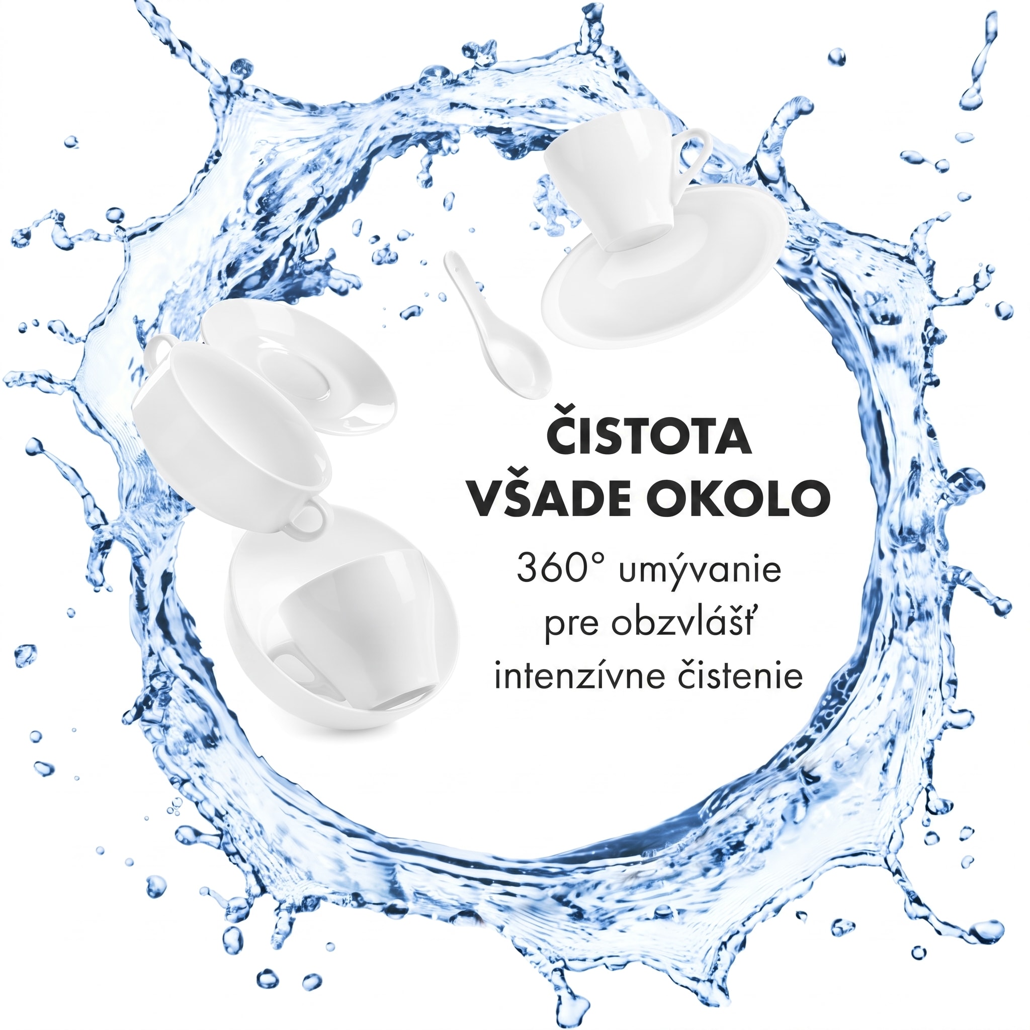 Klarstein Lagoona, umývačka riadu, 1380 W, 6,5 l, na 6 súprav riadu, energet. trieda F, biela – Obrázok 5