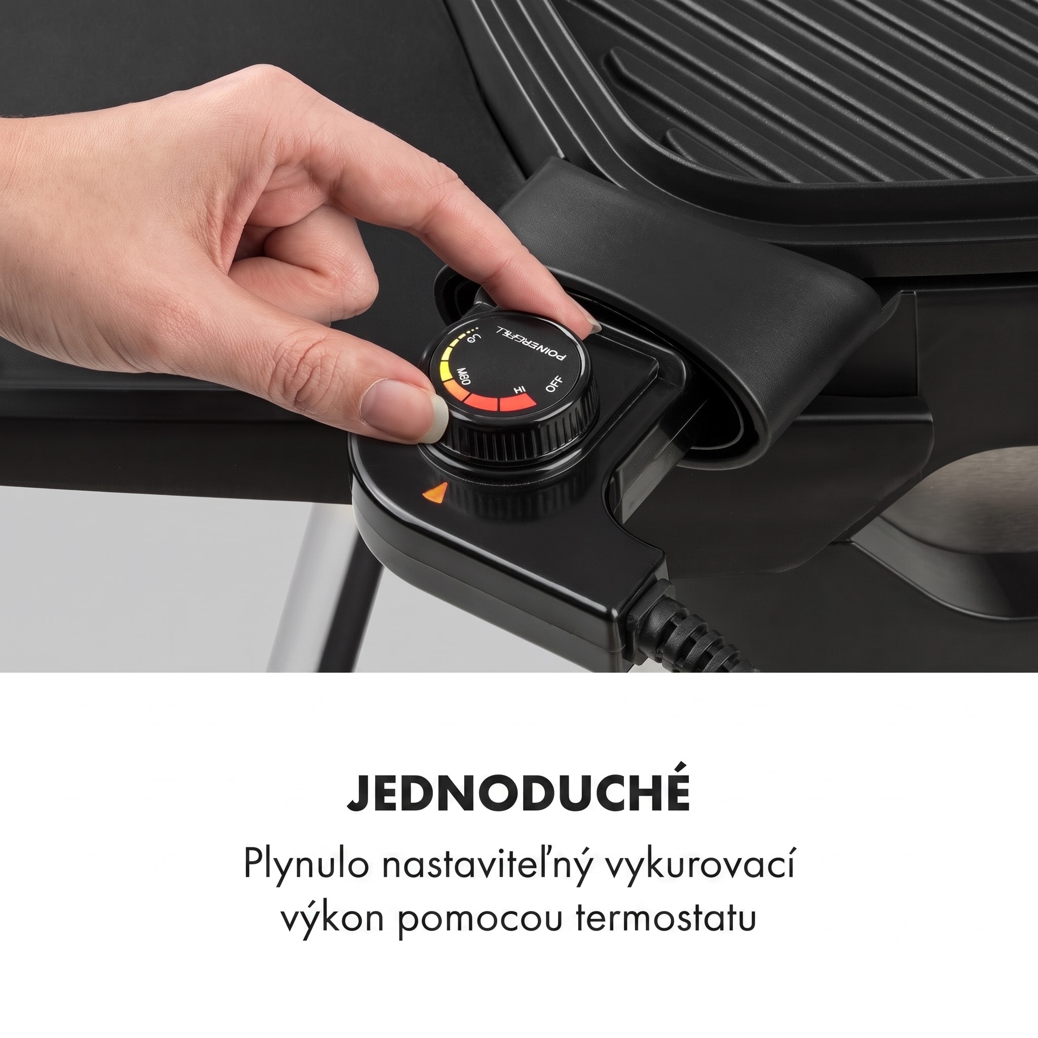 Klarstein Gatsby, elektrický gril, 2000 W, nepriľnavá grilovacia plocha, bočné stolíky, béžový/čierny – Obrázok 4