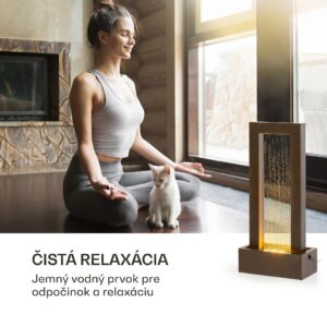 Blumfeldt Skyriver záhradná fontána, interiérová a exteriérová, LED, 10 m kábel