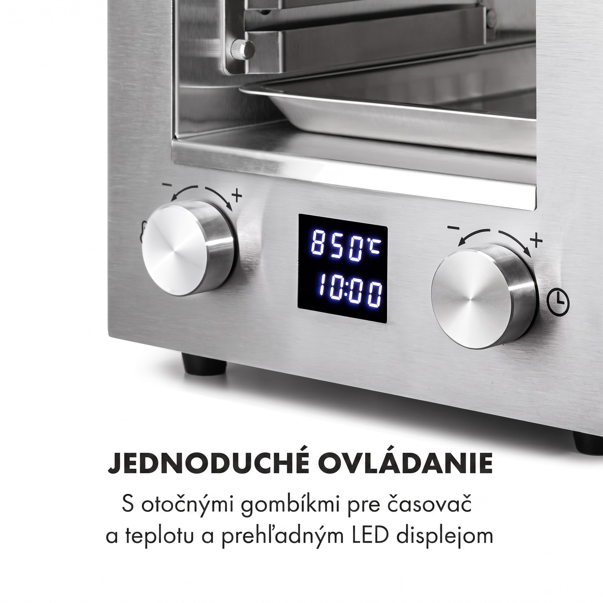 Klarstein Hannibal vysokoteplotný gril Indoor 2 200W 850°C nerez strieborný – Obrázok 4