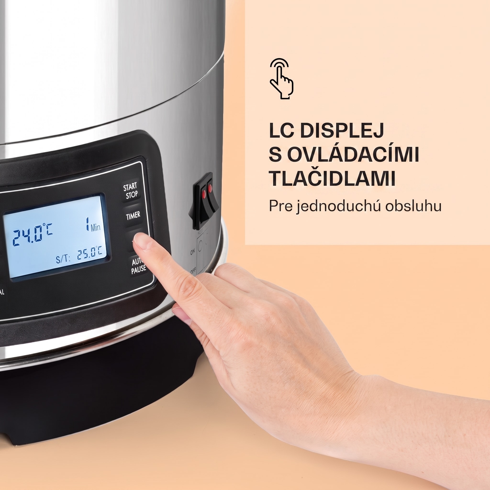 Klarstein Mundschenk 3XL, sladový kotol, 65 l, 3000 W, zariadenie na varenie piva, 9 programov – Obrázok 2