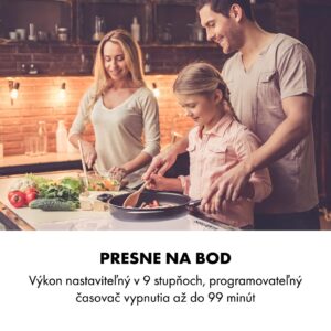 Klarstein Delicatessa 90 Hybrid, vstavaná indukčná varná doska, 7400 W, 5 zón, čierna