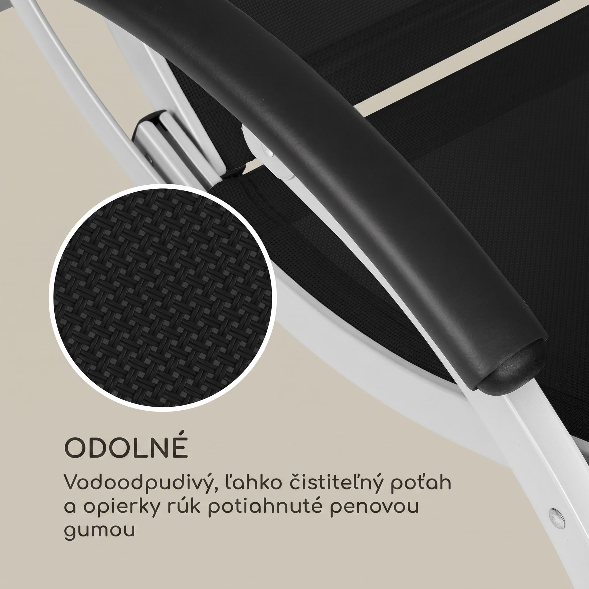 Blumfeldt Sunnyvale, lehátko, s podnožkou, hliník, 4 úrovne – Obrázok 4