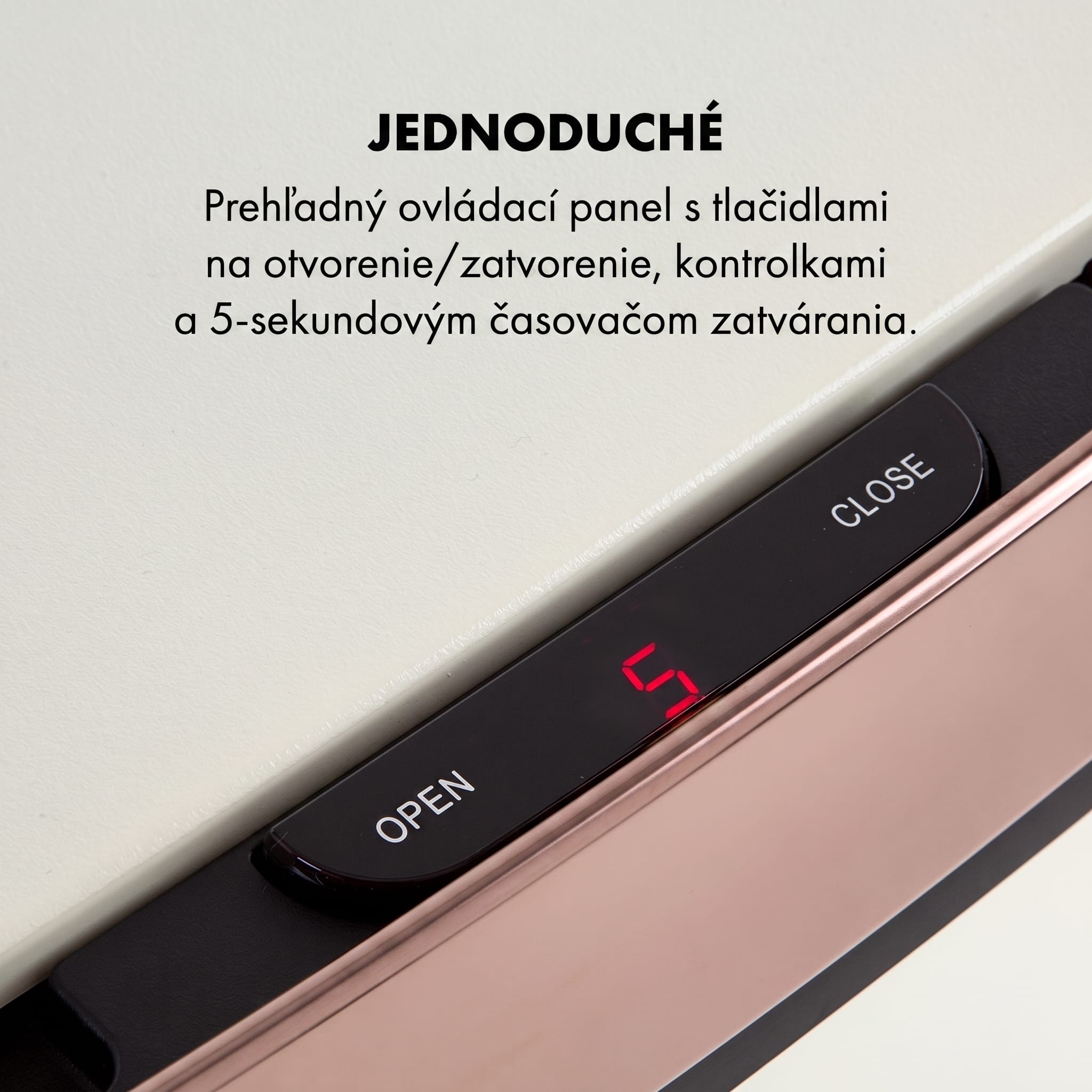 Klarstein Royal Trash Rose Gold, odpadkový kôš so senzorom, 72 l, ušľachtilá oceľ, ružovozlatá – Obrázok 5