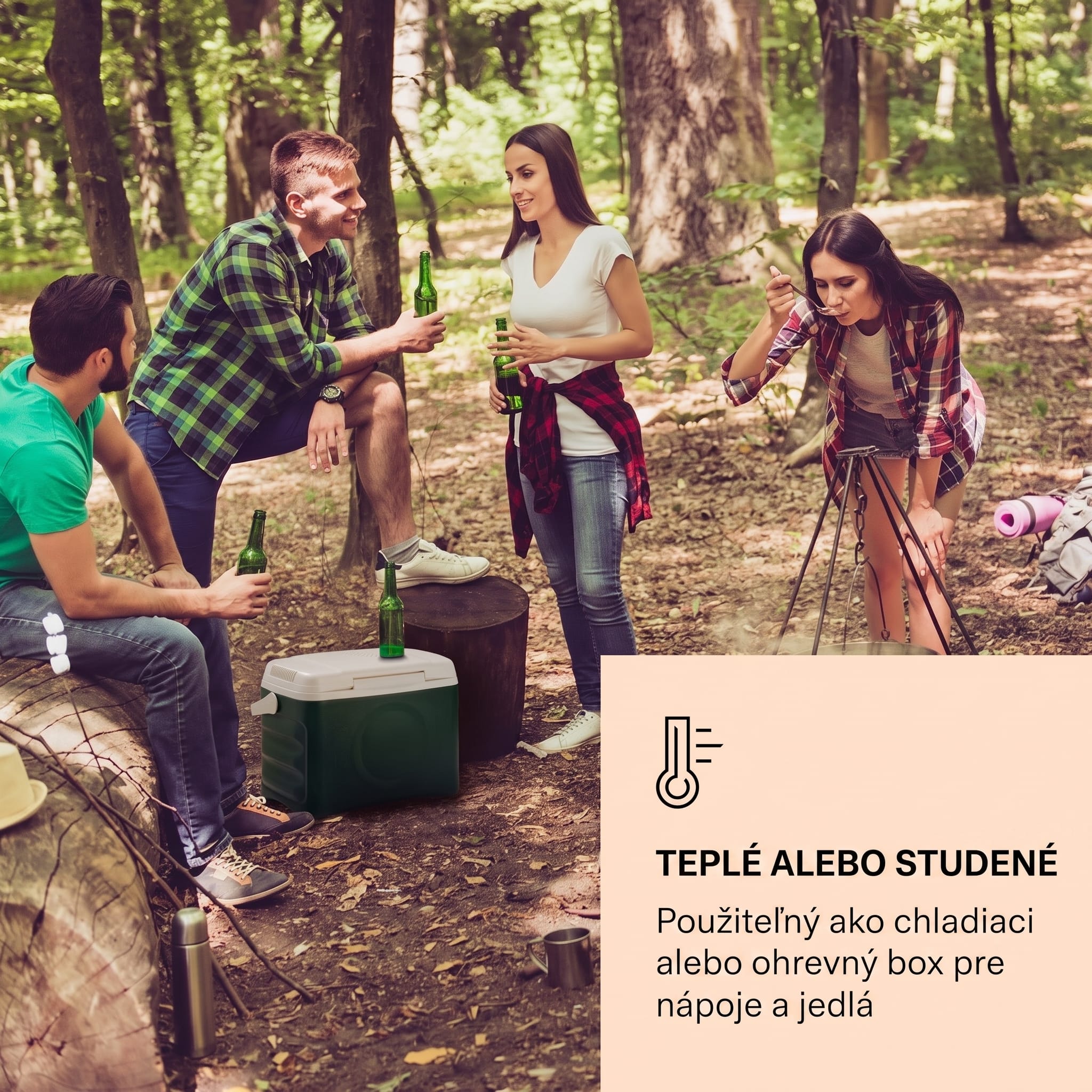 Klarstein BeerBelly 21, autochladnička, elektrický chladiaci box, funkcia chladenia a udržiavania tepla, USB port, režim ECO