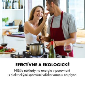 Klarstein Goldflame 5, plynová varná doska, 5 mosadzné horáky, sklokeramika