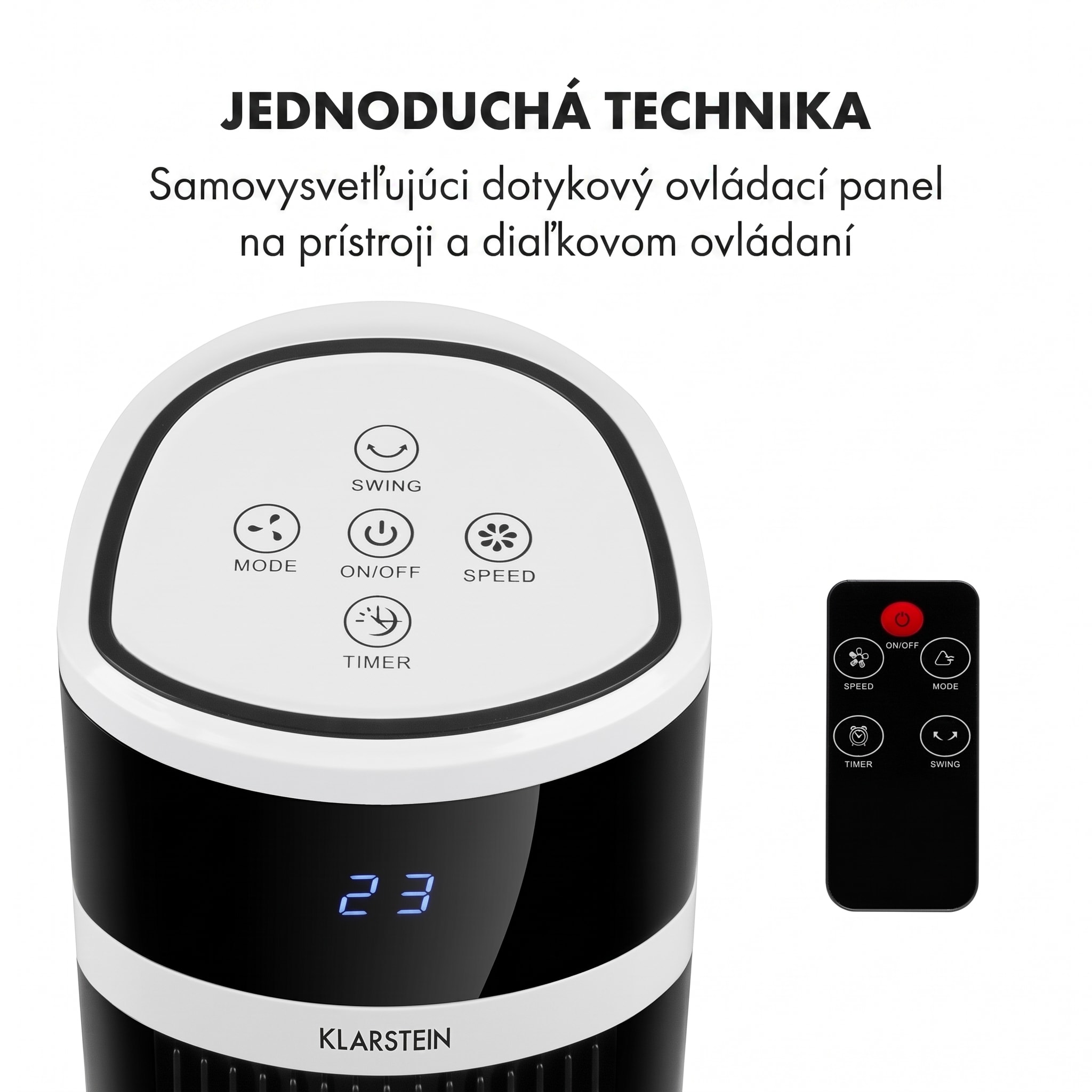 Klarstein Icetower Smart, stĺpový ventilátor, 45 wattov, ovládanie cez aplikáciu – Obrázok 2