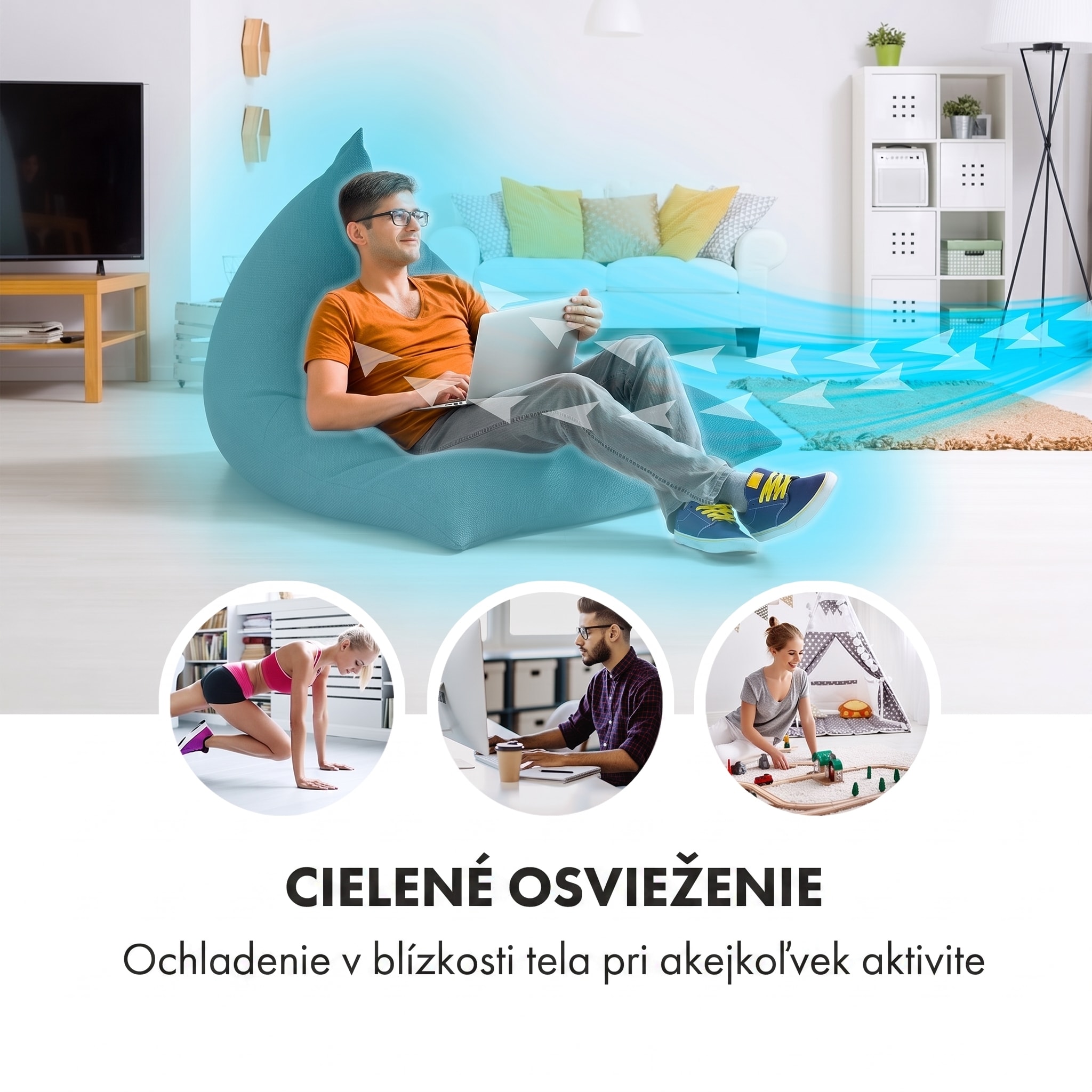 Klarstein Icetower Smart, stĺpový ventilátor, 45 wattov, ovládanie cez aplikáciu – Obrázok 3