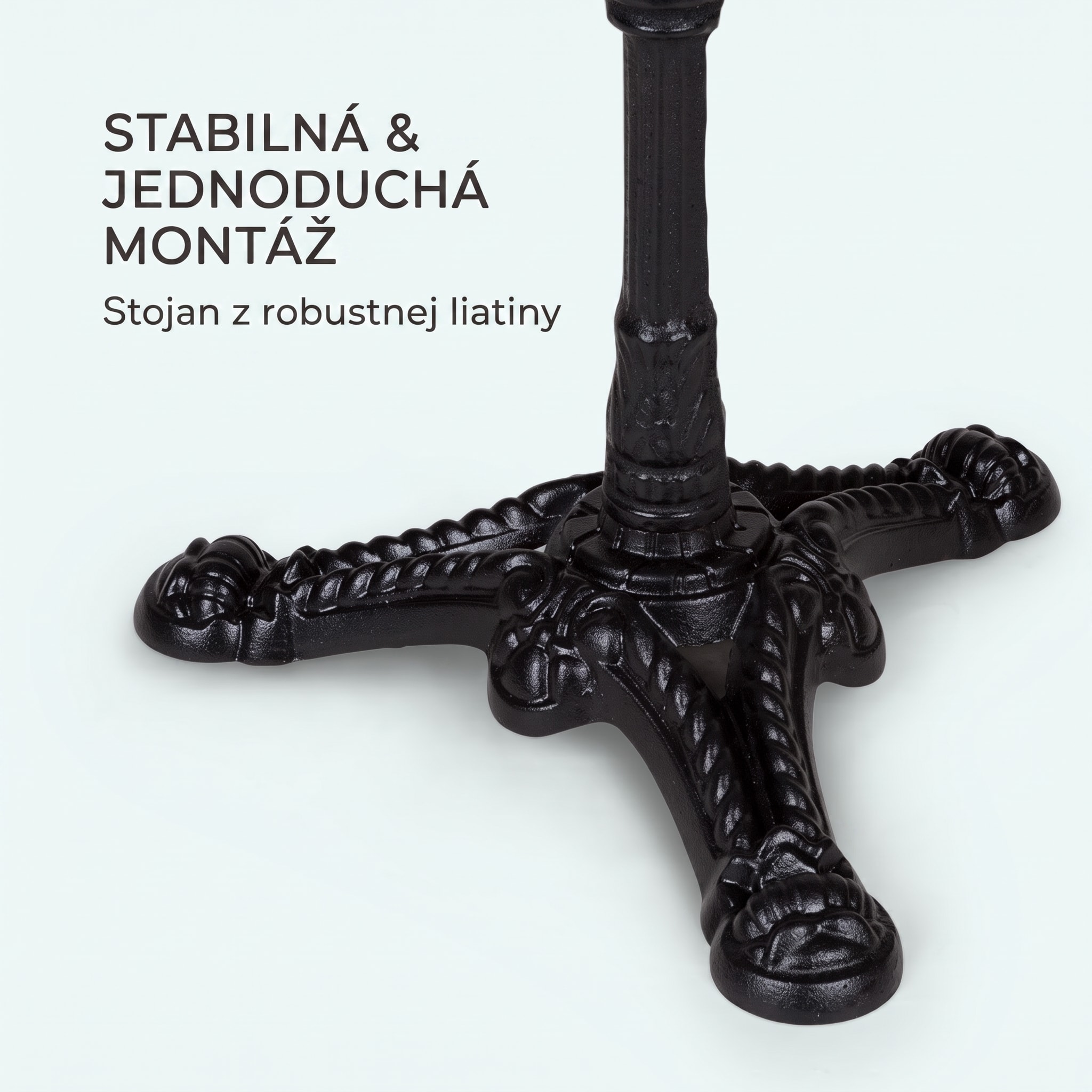 Blumfeldt Patras Lux, bistro stôl s trojnohým podstavcom, mramorový stôl, Ø: 57,5 cm, výška: 72 cm – Obrázok 4