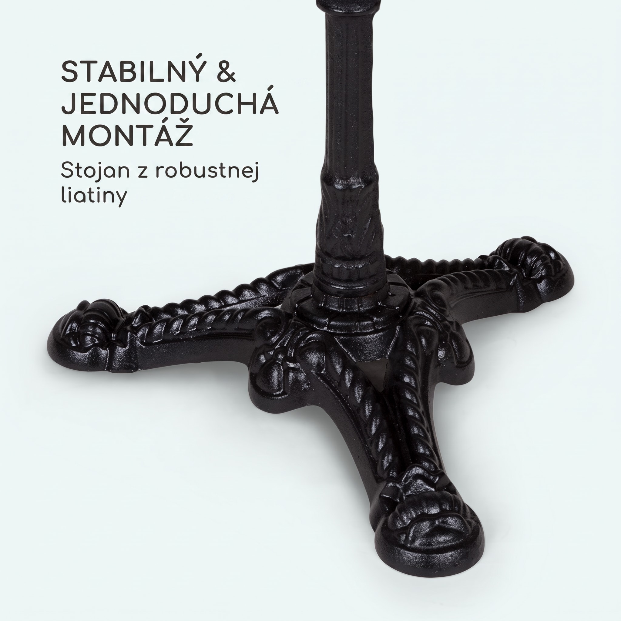 Blumfeldt Patras Lux, bistro stôl s trojnohým podstavcom, mramorový stôl, Ø: 57,5 cm, výška: 72 cm – Obrázok 4