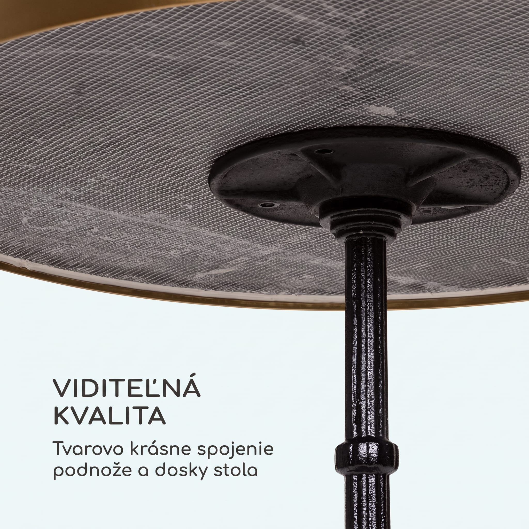 Blumfeldt Patras Lux, bistro stôl s trojnohým podstavcom, mramorový stôl, Ø: 57,5 cm, výška: 72 cm – Obrázok 5
