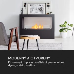 Blumfeldt Fiamme Scoppi, etanolový krb, horák z nehrdzavejúcej ocele, 3 l, doba horenia 5-6 h