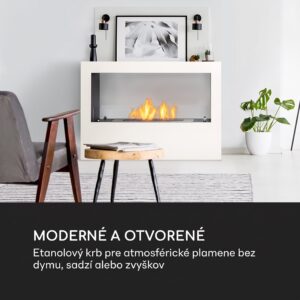 Blumfeldt Fiamme Scoppi, etanolový krb, horák z nehrdzavejúcej ocele, 3 l, doba horenia 5-6 h