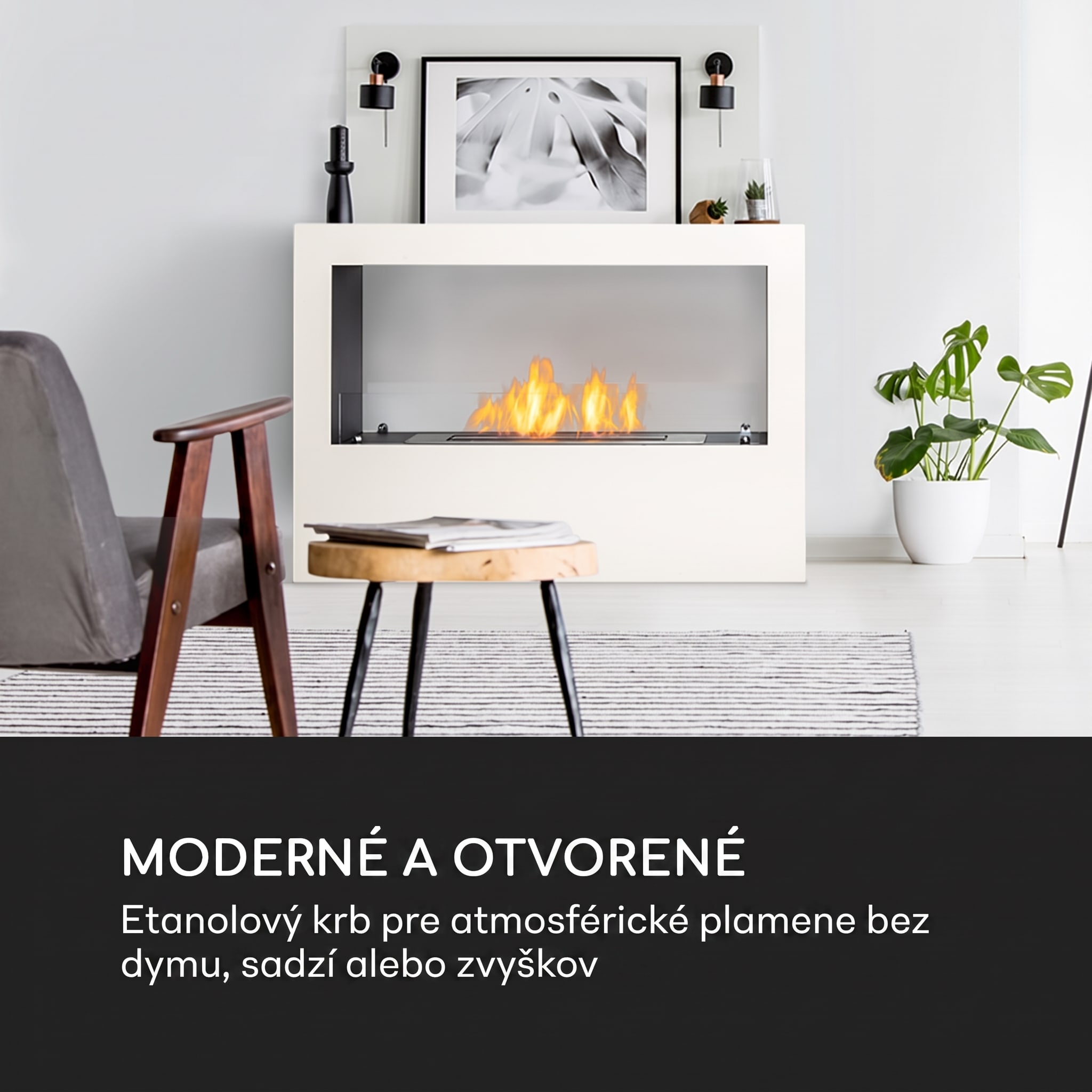 Blumfeldt Fiamme Scoppi, etanolový krb, horák z nehrdzavejúcej ocele, 3 l, doba horenia 5-6 h
