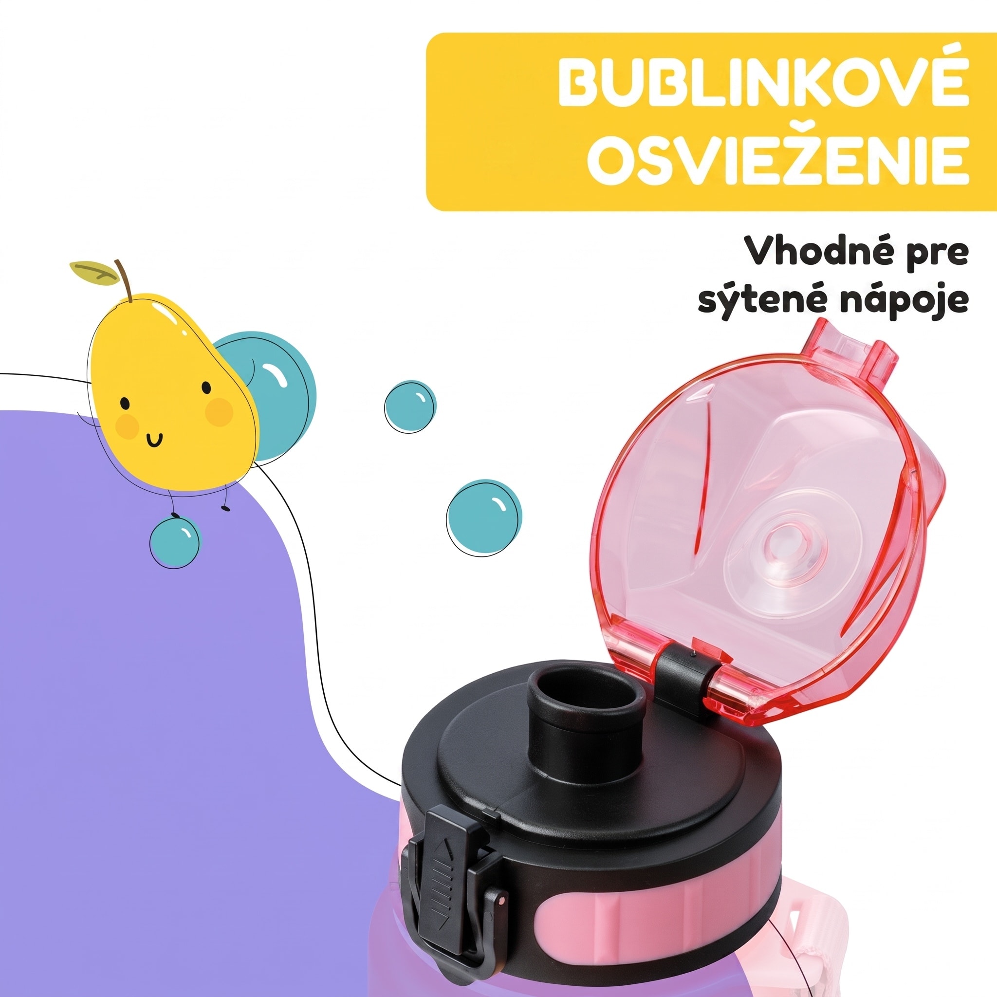 Klarstein Náhradné viečko Wakaba pre fľaše na vodu s objemom 350/400/500 ml | Plastové hrdlo | Bez BPA – Obrázok 5