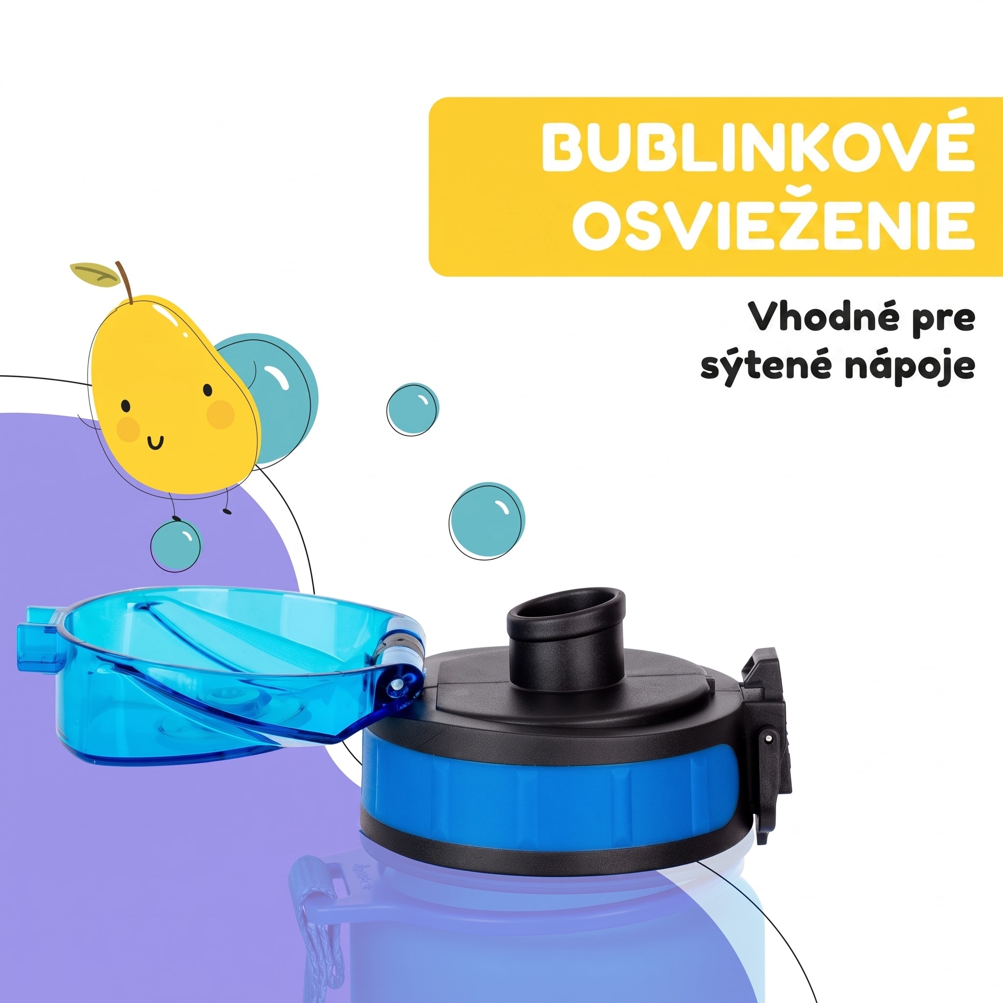 Klarstein Náhradné viečko Wakaba pre fľaše na vodu s objemom 350/400/500 ml | Plastové hrdlo | Bez BPA – Obrázok 5