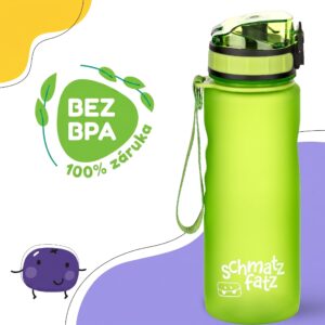 Klarstein Schmatzfatz Wakaba detská fľaša na pitie | 500 ml | Tritan | Popruh na prenášanie | Bez BPA