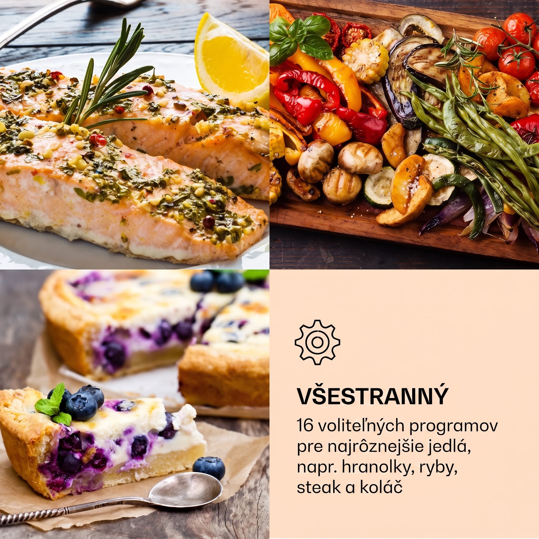Klarstein AeroVital Cube Chef, teplovzdušná fritéza, 1700 W, 14 l, 16 programov, horný a spodný ohrev – Obrázok 3