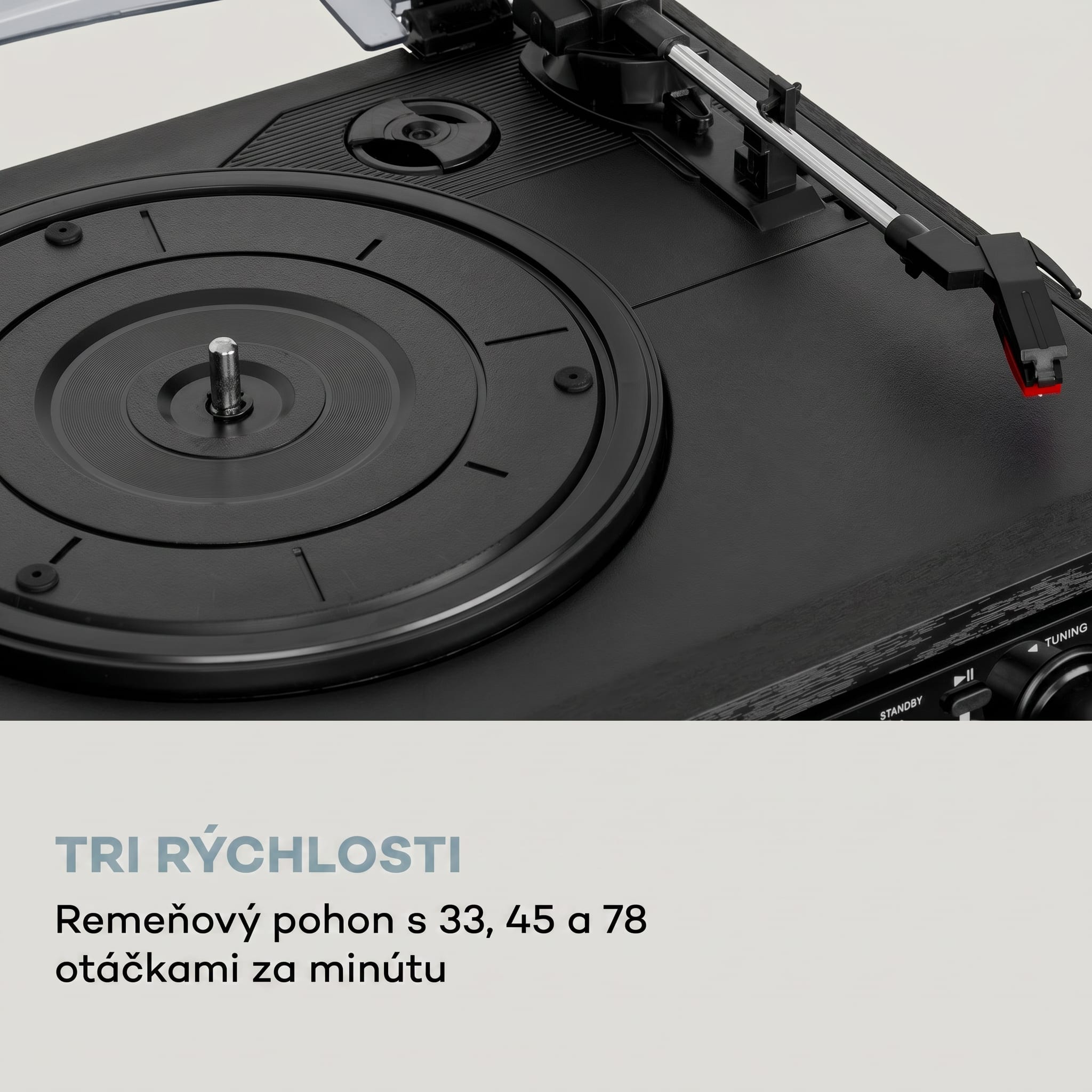 Auna Oakland DAB Plus, retro stereo systém, DAB+/FM, BT funkcia, vinyl, CD prehrávač, kazetový prehrávač. vrátane reproduktorov – Obrázok 2