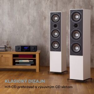 Auna CD-1000 DG, CD Prehrávač, USB, MP3, diaľkové ovládanie, LED displej, hliník
