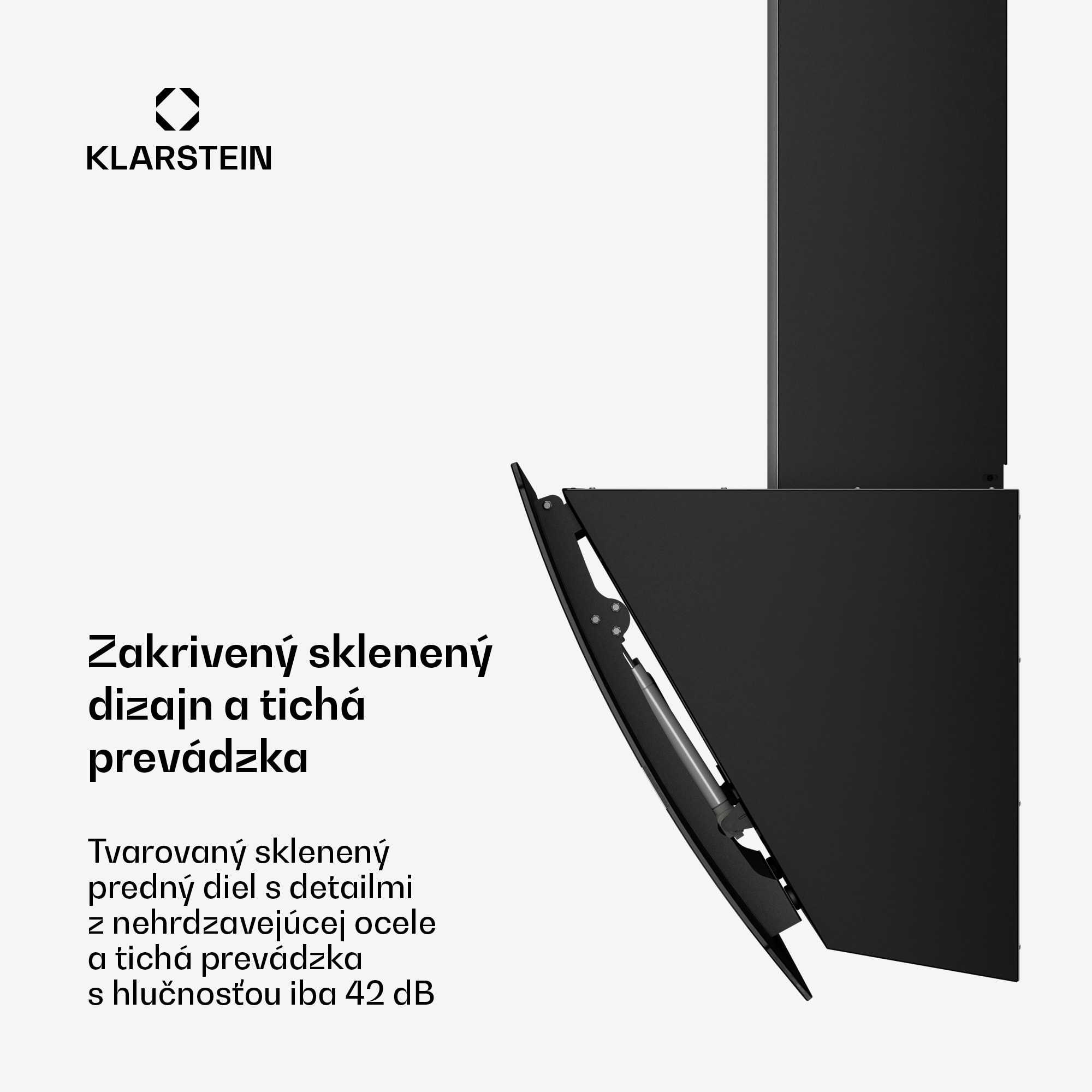 Klarstein Clara 90, digestor, 590 m³/h, dotykový displej, ambientné podsvietenie – Obrázok 4