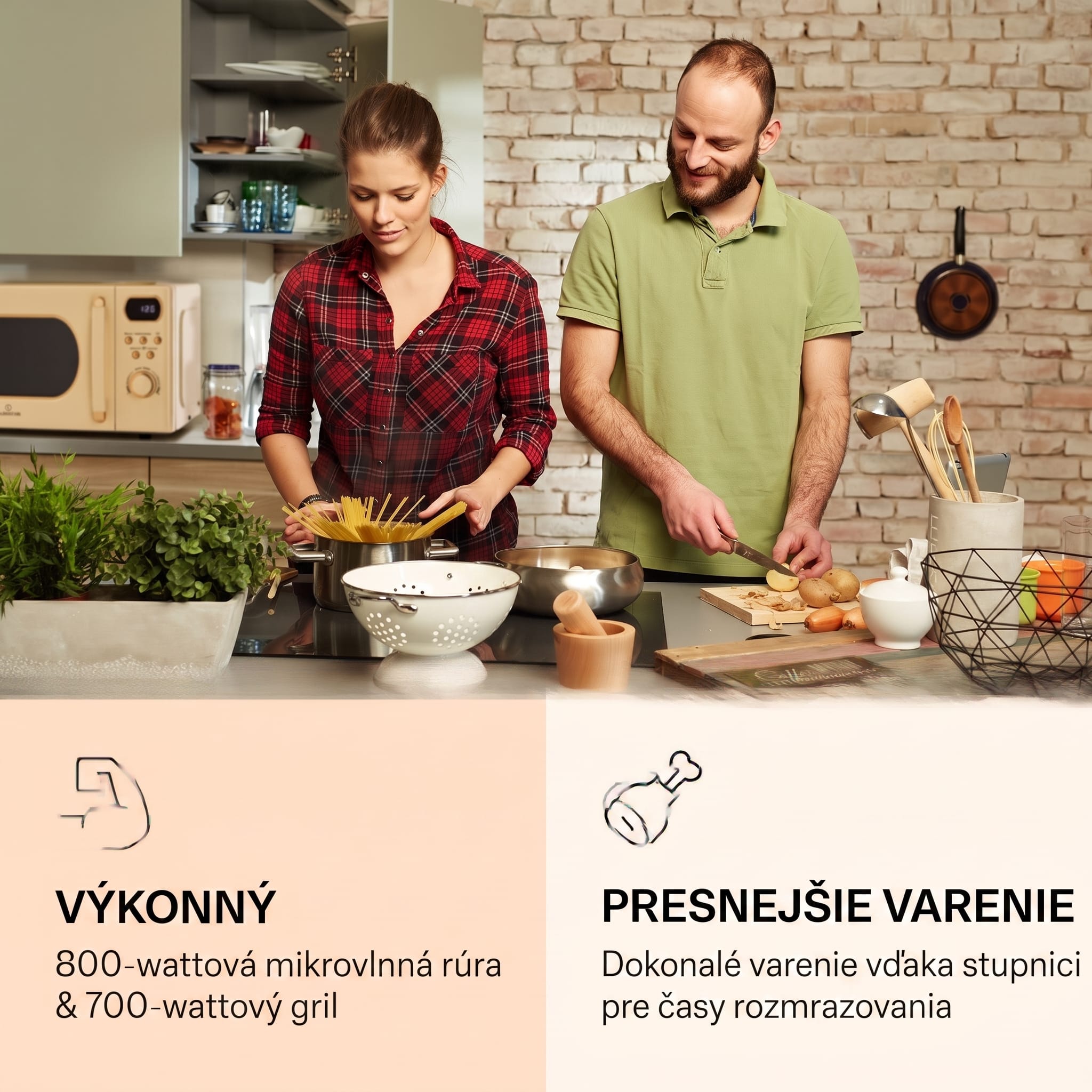 Klarstein Julieta, mikrovlnná rúra s grilom, 20 l, 700/800 W, Ø 25,5 cm, 8 programov
