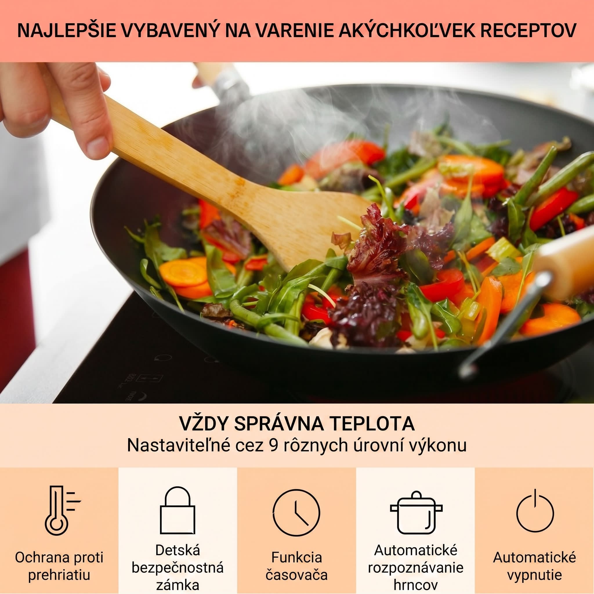 Klarstein Virtuosa 5, vstavaná varná doska, 5 zón, 8200W, sklokeramika – Obrázok 4