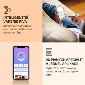 Klarstein Brauheld Smart 65, rmutovací kotol, 65 l, 2500 W, 100 °C, obehové čerpadlo, nehrdzavejúca oceľ