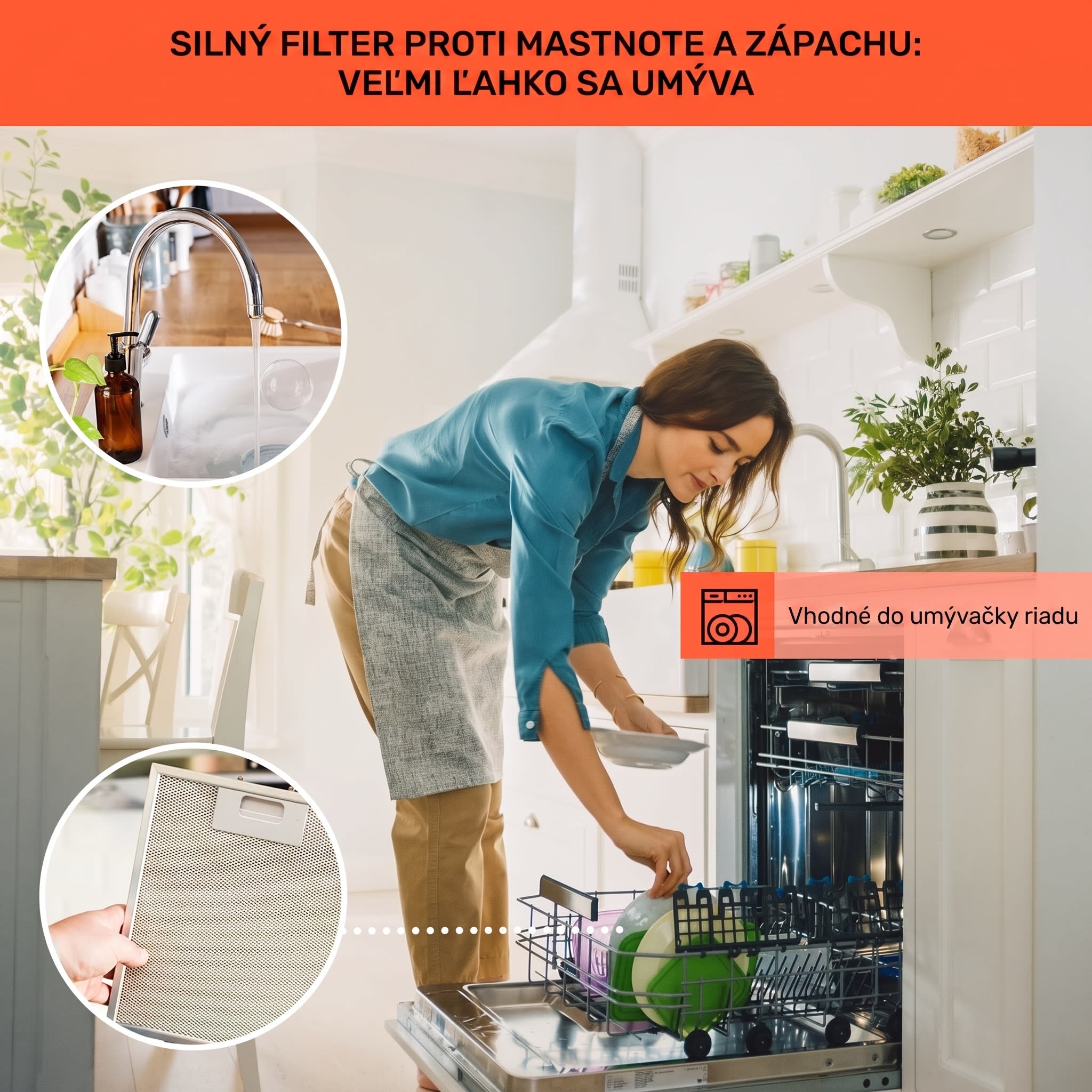 Klarstein Alinea 90 Smart, digestor, 90 cm, nástenný, WiFi, A++, 500 m³/h, dotykový displej – Obrázok 5
