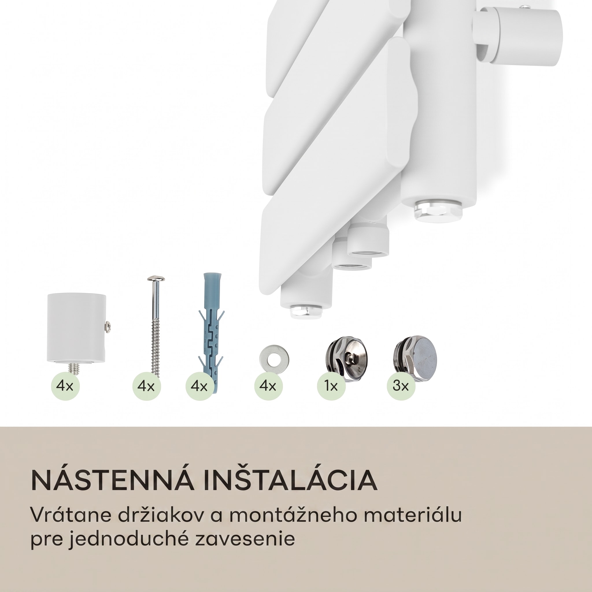 Blumfeldt Fairmont 80 x 45 radiátor 375W teplá voda 3 držiaky na uteráky 1/2 – Obrázok 3