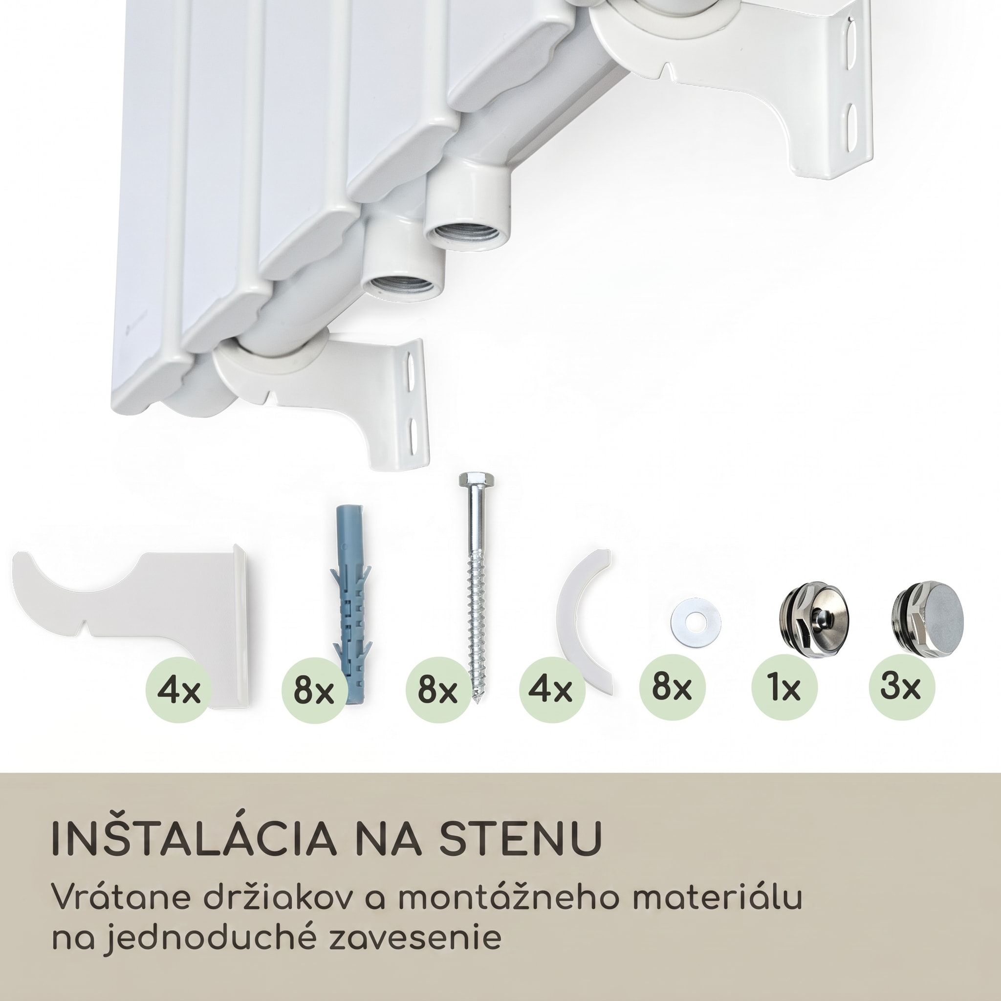 Blumfeldt Ontario 180 x 45 radiátor 1/2" bočné pripojenie, nástenná inštalácia, Slim, 485 watt – Obrázok 2