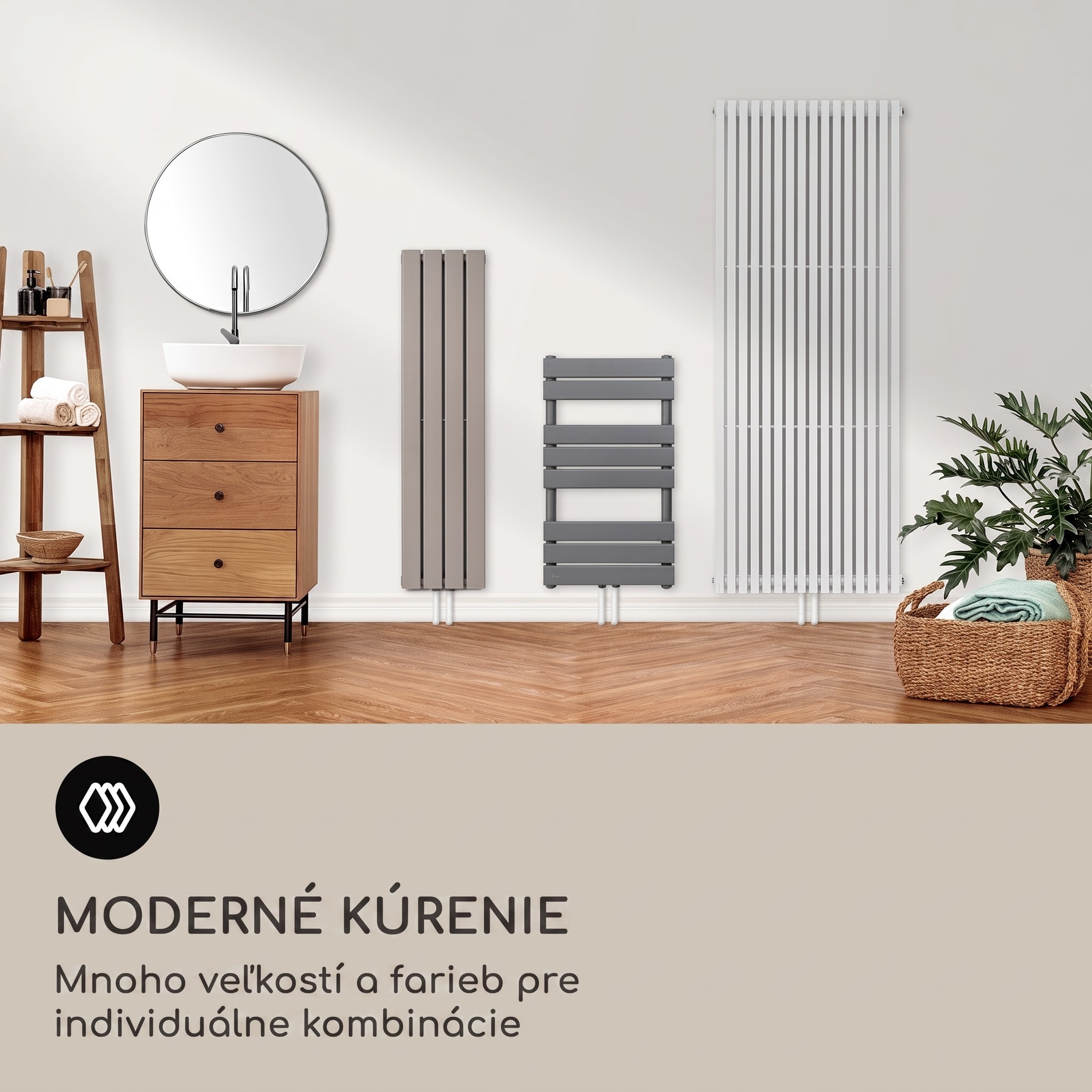 Blumfeldt Ontario 180 x 45 radiátor 1/2" bočné pripojenie, nástenná inštalácia, Slim, 485 watt – Obrázok 5