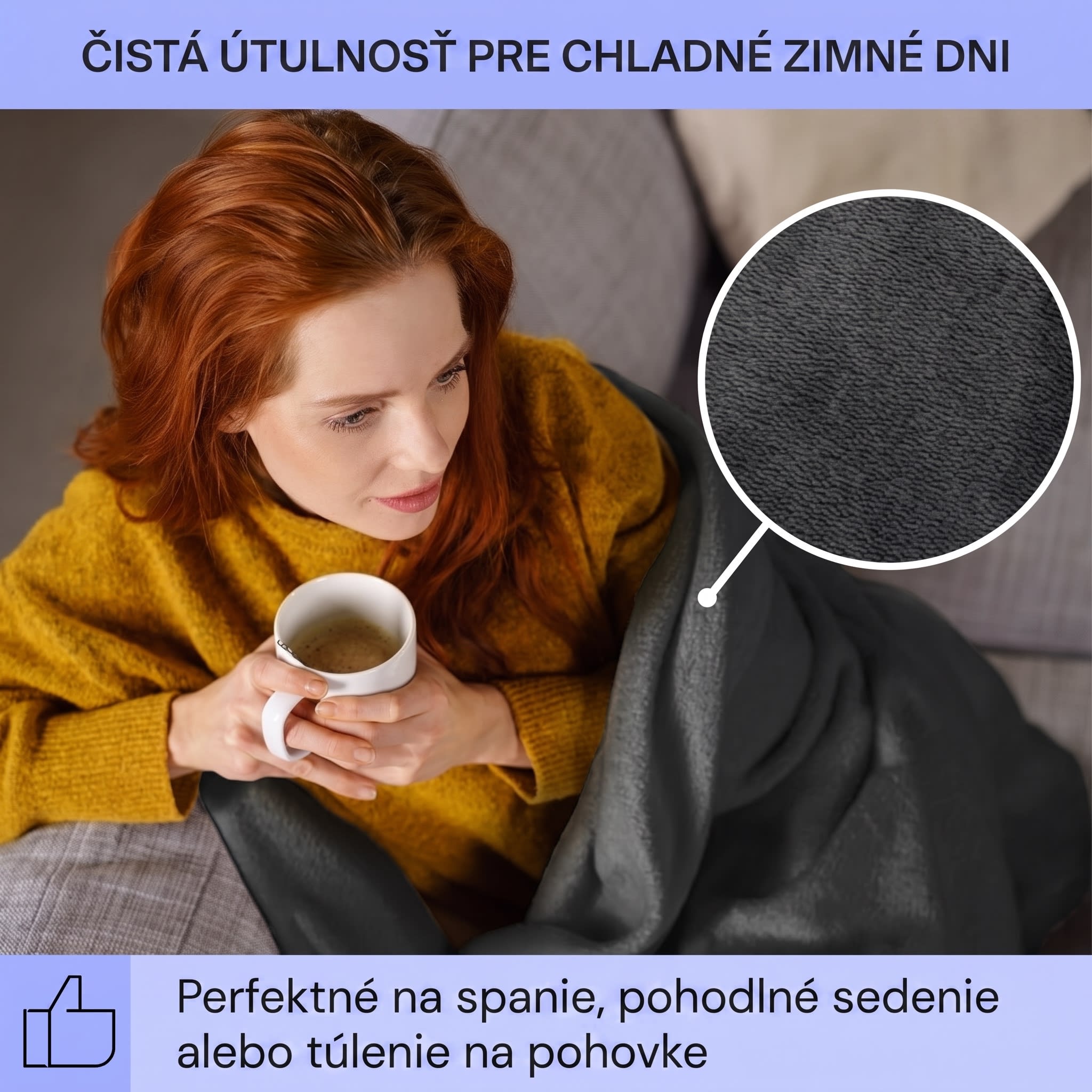 Klarstein Slanket vyhrievaná deka s rukávmi 120W 155x180cm Coral Fleece – Obrázok 4