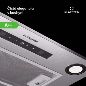 Klarstein Paolo 52, podskrinkový digestor 52 cm 439 m³/h LED Touch A++