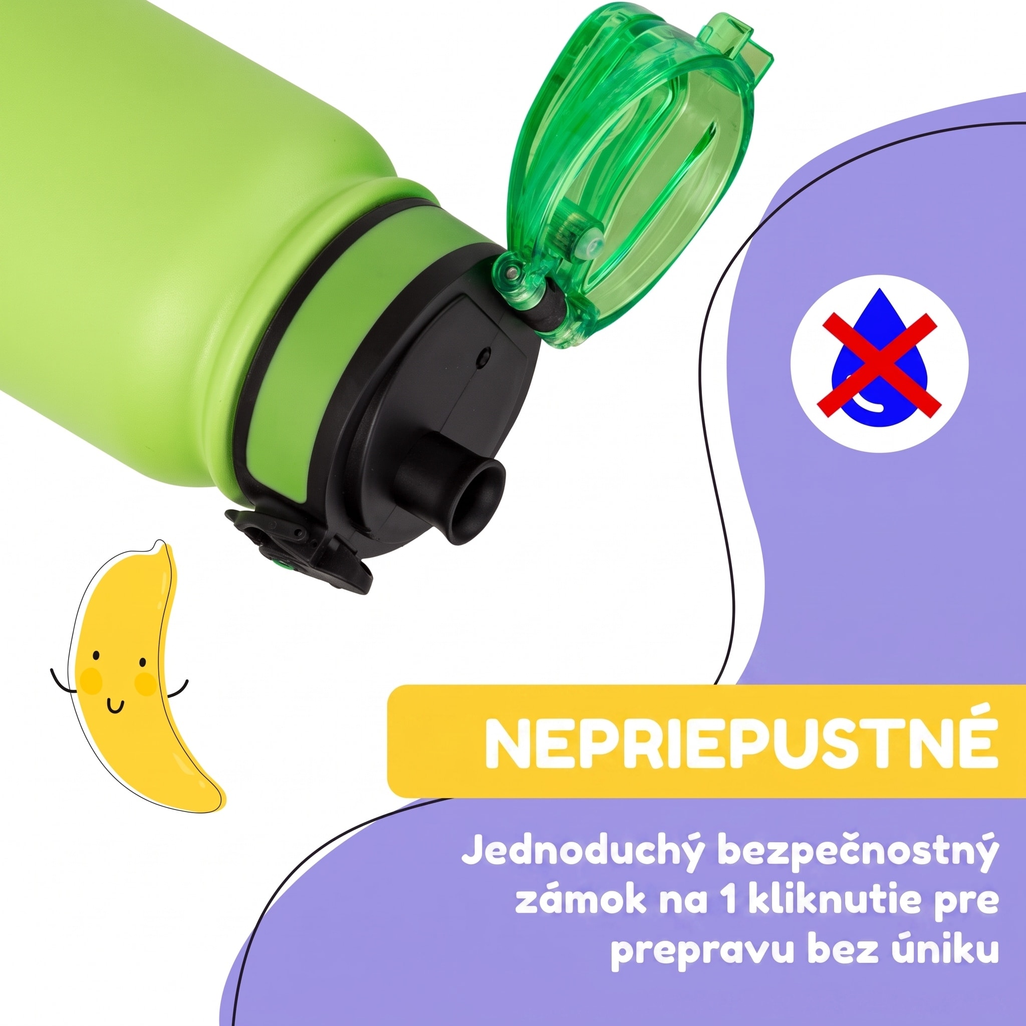 Klarstein schmatzfatz detská izolovaná fľaša na pitie 550 ml nerezová oceľ | ABS | BPA-free – Obrázok 2